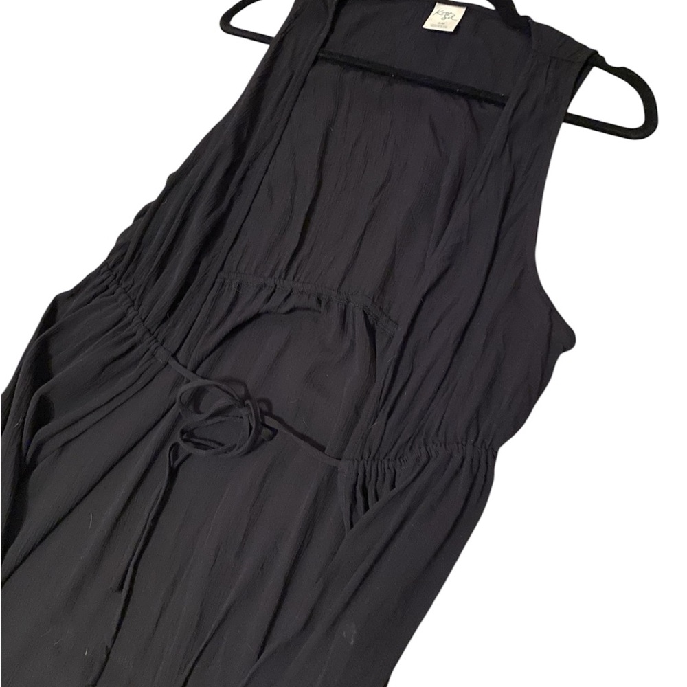 Kona Sol Black Swim Coverup Maxi Dress - Picture 3 of 5